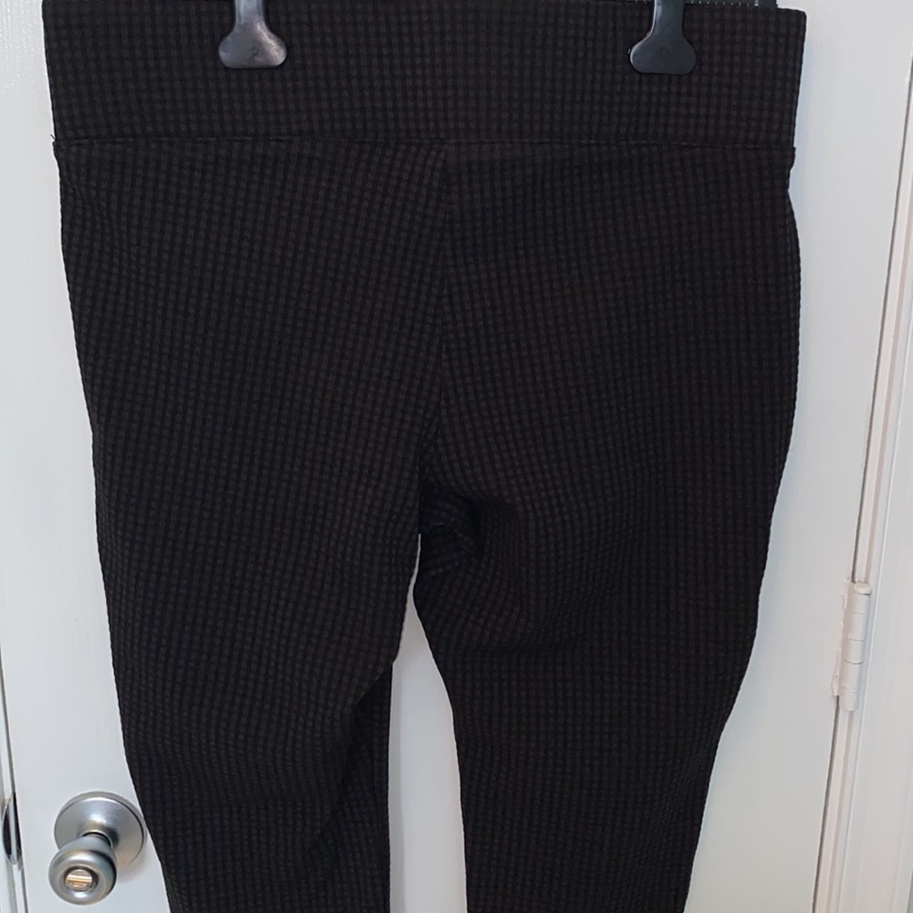 Torrid Black Mini Check Pixie Pants - image 5